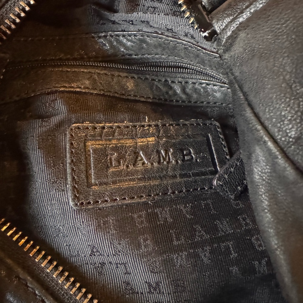 L.A.M.B. Black Leather Hobo Bag - Picture 6 of 6